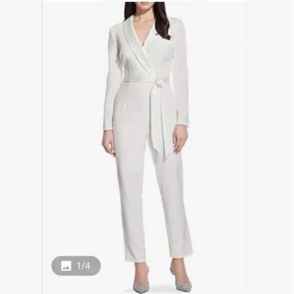 Adrianna Papell Tuxedo Jumpsuit